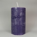 12cm x 7cm Purple Solid Colour Rustic Pillar Candles